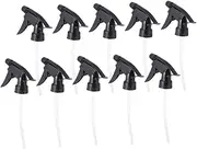 PACKOVE 10Pcs Adjustable Mist Spray Nozzle Replacement for Neck Bottles Versatile Trigger Spray Head for Gardening and Household Use