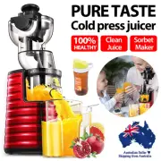 Fruit Juicer Extractor Vegetable Processor Cold Press Slow Juicer Wide Mouth Set
