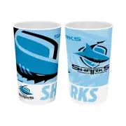 NRL Rugby League Cronulla Sharks Plastic Tumbler x 2