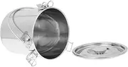 Amosfun Stainless Steel Portable Airtight Bucket Sealed Storage for Camping Home Essentials Fire Extinguisher Bucket Easy to Clean Compact Design