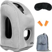 Inflatable Travel Pillow - Airplane Pillow for Neck Support on Long Flights