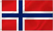 LARGE norwegian Flag, 3x5Ft Norway Flags Banner For Indoor Outdoor Decoration of Canada Yards.Parade Or Express Mood