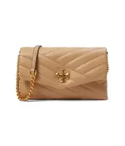Tory Burch Kira Chevron Chain Wallet, Desert Dune