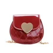 Shiny PU Children High End PU Party Kid Evening Bags Spring sweet love Child Shoulder bag Children's clothing bag