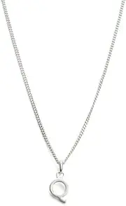 [KIRSTIN ASH] Sterling Silver Initial 'Q' Pendant Necklace, Outline Design