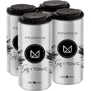 Mountain Distilling Gin & Tonic Can 250mL