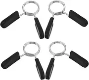 MUSISALY 4pcs Barbell Bar Buckle Dumbbell Bar Clamp Spring Barbell Accessory Locks Clip Gym Clips