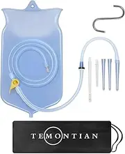 TEMONTIAN Enema Bag Kit for Colon Cleansing，Water Enema, for Colon Detox Coffee Enemas (Blue)