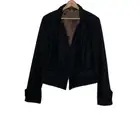 New Etcetera Size 14 Cocoa Bean Brown Wool Cashmere Crop Cropped Blazer Jacket
