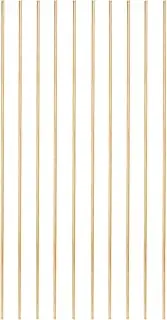 uxcell 10 Pcs Brass Round Rod, 1.8mm x 6" Lathe Bar Stock H62 Brass Round Stock for DIY Craft Making Hardware Novelty Model Car Plane Boat Ship, Copper