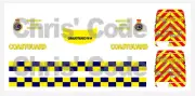 Code 3 Adhesive Vinyl Decal Suit Oxford Diecast 1/76 van - HM Coastguard
