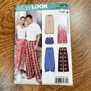 NEWLOOK 6859 Ladies & Mens Easy Sewing Pattern - Pijama Bottoms Pants