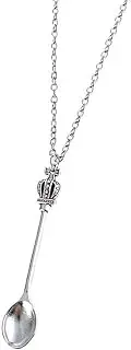 [outret] New Crown Spoon Necklace Tiny Tea Spoons Shape Pendant Necklaces 3 Colors Creative for Women Link Mini Jewelry Charm Gift Long