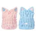 Microfiber Hair Drying Towels Cute Bath Towel Wrap Ultra Soft Absorbent Hat Cap
