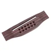 12 Strings Guitar Bridge, Rosewood Bridge Saddle for 12-String Acoustic Guitar