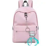 12L 18L Outdoor Travel USB Backpack Waterproof School Shoulder Bag Girls Women Rucksack PINK COLOR