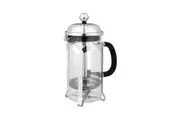 Domo Cafe Press Coffee Plunger, 4 Cup (Silver) - 600mL