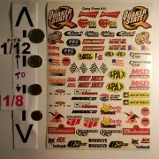 DEFECTS VINYL Sheet 10 R/C MODEL Decal 1/12 DIE CUT-boxD