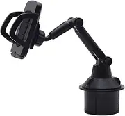Cup Car Phone Holder for Car, Universal Cup Phone Cradle Holder,360° Rotation with Long and Adjustable Neck for 4 to 7inch Phones