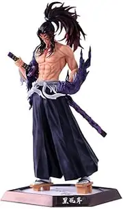 Demon Slayer Figures, 30cm/11.9inch Demon Slaying Corps Puppets Character Model Figure Statue PVC Collectible Decoration Toys for Anime Fans (Kokushibou)