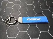 MITSUBISHI ASX CAR BLUE SUEDE KEYCHAIN *