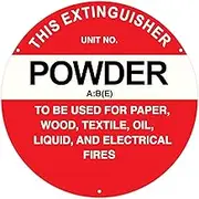Fire Extinguisher ABE Type Location Sign