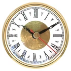Quartz Movement Clock Insert 80mm Diameter Roman Numerals Plastic Bezel