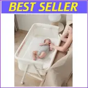 Adjustable Baby Bassinet Bedside Sleeper with Washable Mattress & Mesh Walls