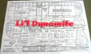 Model Airplane Plans (UC): Lil Dynamite 36" Stunt for .09-.23 by Larry Scarinzi