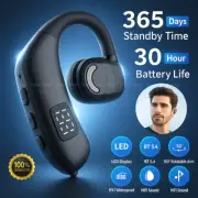 5.4 Bluetooth Earbuds Driving Trucker Wireless Headset Earpiece Noise Cancelling