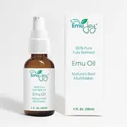 Pure Emu Oil by Emu Joy - Dry Skin Tattoo and Piercing Aftercare Hair Growth Burns Rash Pain Scars.