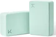 Yoga Block, High-Density EVA Foam 2 Pack Yoga Block with Non-Slip Textured Surfa