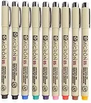 Pigma Micron Set 9 Colours Size 05 Pigma Micron