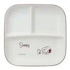 Snoopy Peanuts Medium Square Wood Grain Plate L Size Lunch Divider New