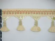 30 Yards - 3" Delightful Tassel Fringe Trim Ivory Lite Gold Wholesale