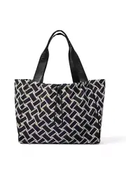 Diane von Furstenberg Vintage Weave Neutral Tote Bag w/ Laptop Pocket DVF/Target