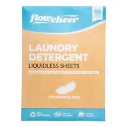 2 PACK Flowcheer Laundry Detergent Sheets 30 Ct Ea, 120 loads total Exp 11/26