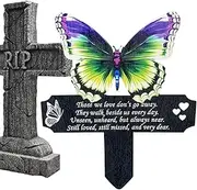 Butterfly Memorial Stake, Sympathy Stakes, Butterfly Memorials Grave Marker, Cemetery Decor Loss, Outdoor Remembrance Yard Decoration, Garden Ornament for Loved