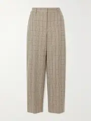 [TOTEME] TOTEME - Checked Wool Pants - Beige - DK36 DK 36 Neutrals