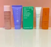 Tatcha, Shiseido, Sulwhasoo Etc 5- Piece Skincare Set SAMPLE-SIZED