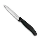 Victorinox Serrated Wavy Edge Paring Knife Knives Classic 10cm Black