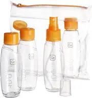 Go Travel Cabin Bottles Set Of 4 100ml Orange 658