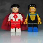 Custom LEGO Invincible & Omni Man Minifigures, FREE USA Shipping