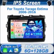 Car Play Android 14 Auto Car Stereo GPS Head Unit For Toyota Tarago Estima 06~16