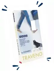 New TRAVENO By Sigvaris Travel Compression Socks 15-18mmHg Black Sz 5-6 (36-37)