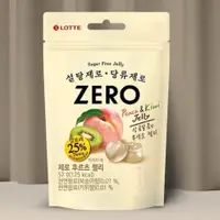 在飛比找蝦皮購物優惠-【LOTTE】 零糖 ZERO 水蜜桃  奇異果 軟糖 52