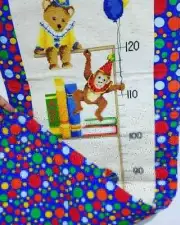Cross Stitch. Height Chart. Hand Stitched. Grow Chart. Handmade.