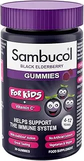 Sambucol Kids Gummies | Vitamin C | Immune Support Supplement | 30 Gummies