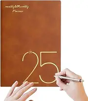 Day Planner 2025,Daily Calendar Planner Book | Planner 2025 for Women and Men, Monthly and Weekly Calendar Planner for Workplace School