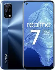 [realme] 7 5g Mobile Phone, 6.5 Inch 120Hz Simfree Unlocked Android Smartphone with Quad Camera 48MP, 5000mAh Battery with 30W Fast Dart Charge, 6+128GB Baltic Blue, Dual Sim, NFC, UK Plug